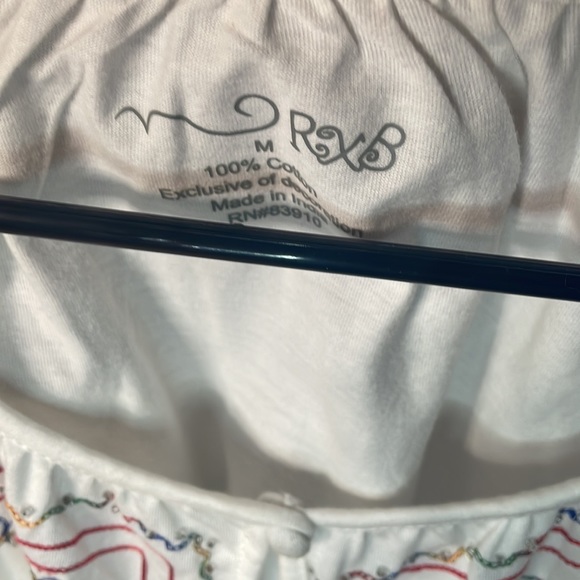 RXB women’s embroidered shirt, medium, elastic arms and hem - Picture 3 of 5